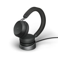 Jabra Evolve2 75, MS Teams, Link 380a, Charging Stand - On-Ear Headset